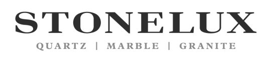 StoneLux Design logo in gray with stylized S emblem representing granite and quartz services in Arlington Heights.