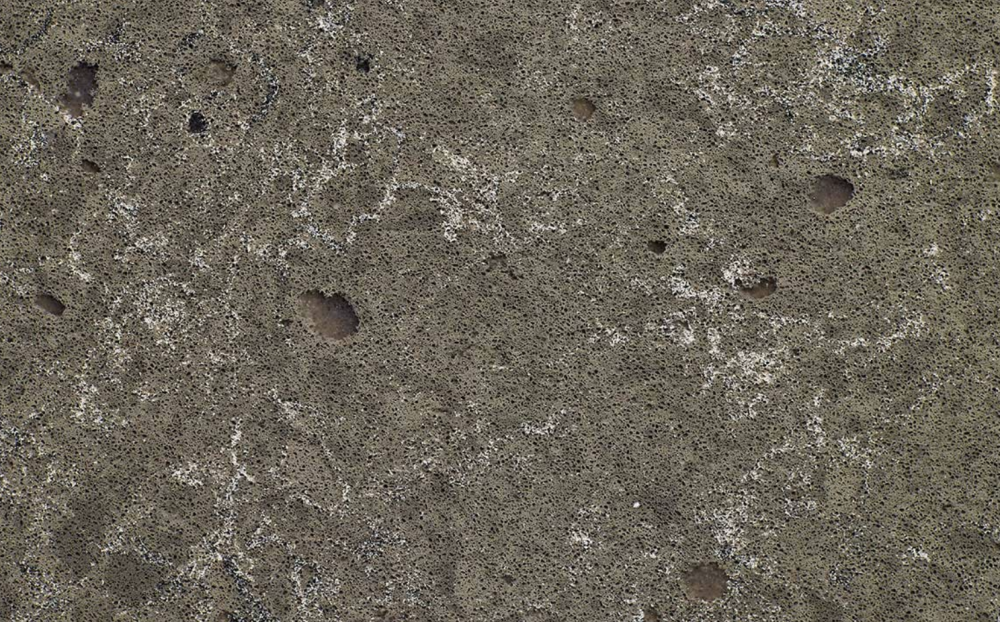 Babylon Gray quartz slab featuring a dark gray background with white veining and natural pits for countertops in Wheaton Babylon Gray quartz slab with dark gray background, white veins and natural pits, ideal for countertops in Wheaton homes