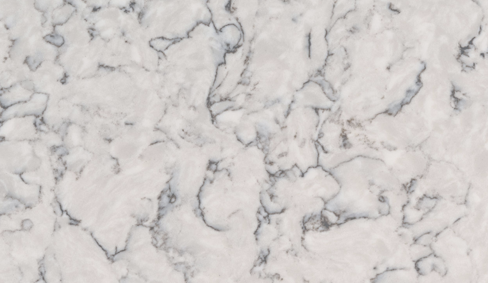 Blanca Arabescato quartz slab featuring a cream base with dramatic grey veining for countertops in Glenview Blanca Arabescato quartz slab with cream base and dramatic grey veining, ideal for countertops in Glenview homes