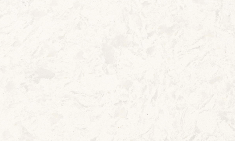 Glacier White quartz slab featuring a pristine white base accented by delicate crystalline veining, ideal for modern kitchen countertops and vanities in Park Ridge Glacier White quartz slab with crisp white background and subtle crystalline veining, perfect for countertops in Park Ridge homes