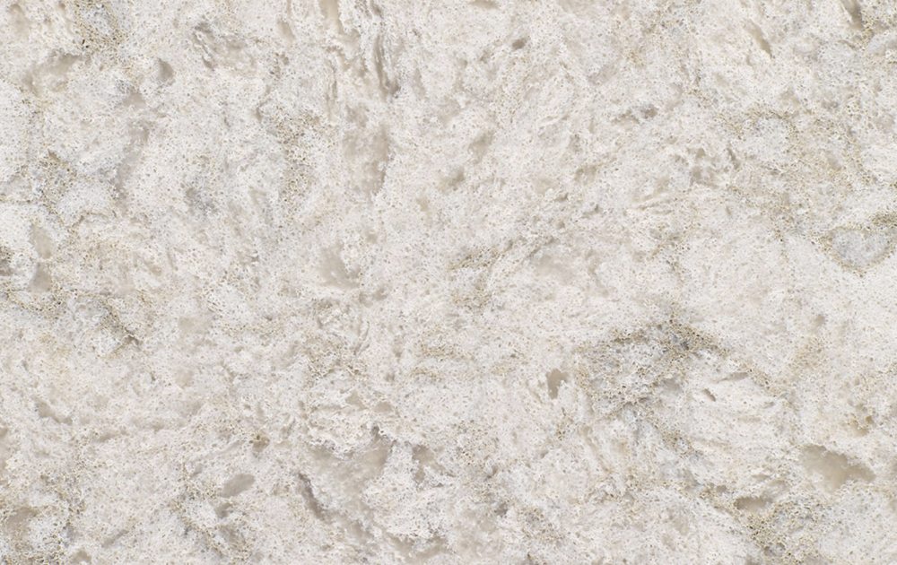 Portico Cream quartz slab featuring a warm cream tone with subtle grey veining for countertops in Winnetka Portico Cream quartz slab with warm cream base and subtle grey veining, ideal for countertops in Winnetka homes