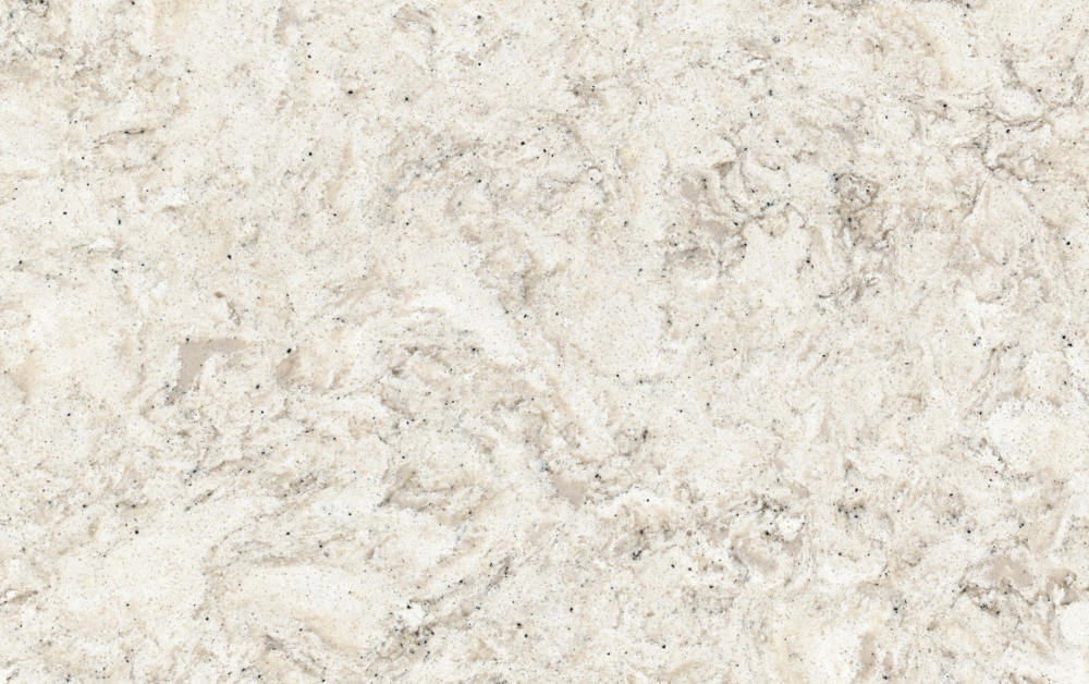 Warwick quartz slab showcasing warm beige and cream tones with subtle veining in Forest Park Warwick quartz slab with warm beige and cream tones and subtle veining in Forest Park
