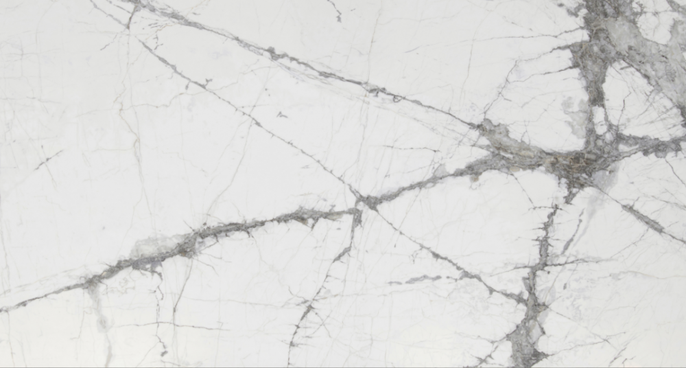Invisible Light porcelain slab featuring a luminous white background with soft grey veining for Northbrook countertops Invisible Light porcelain slab with luminous white background and soft grey veining, ideal for countertops in Northbrook homes